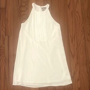 Off-White Ivory Cream lr Sleeveless Halter Style Sleeveless Dress, Women's S